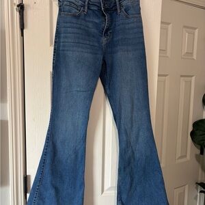 Abercrombie & Fitch Dark Blue Flare Jeans